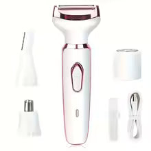 4in1 Women's Electric Hair Removal Device Multi functional Women's Electric Shaver Trimmer Set, Women's Bikini Thread Trimmer